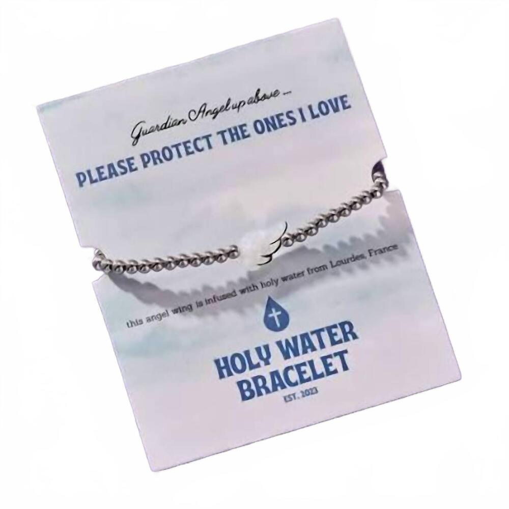 NEW HOLY WATER BRACELET wing bracelet in silver